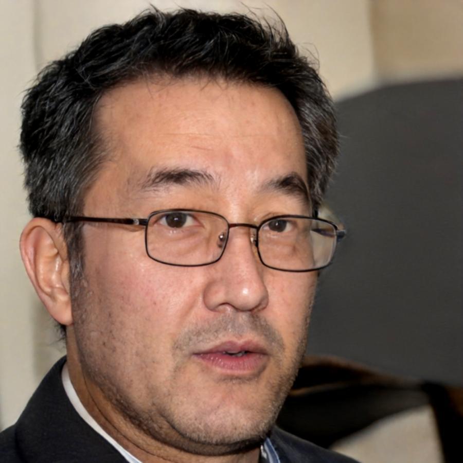 Finley Breckridge, remote learning specialist, reviewing course materials